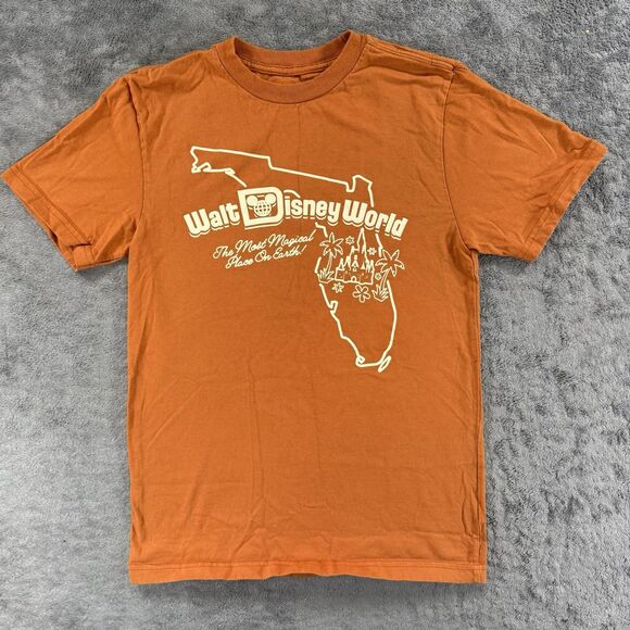 Disney Tops - Disney Parks WDW Most Magical Place On Earth Florida Orange T-shirt Adult XS